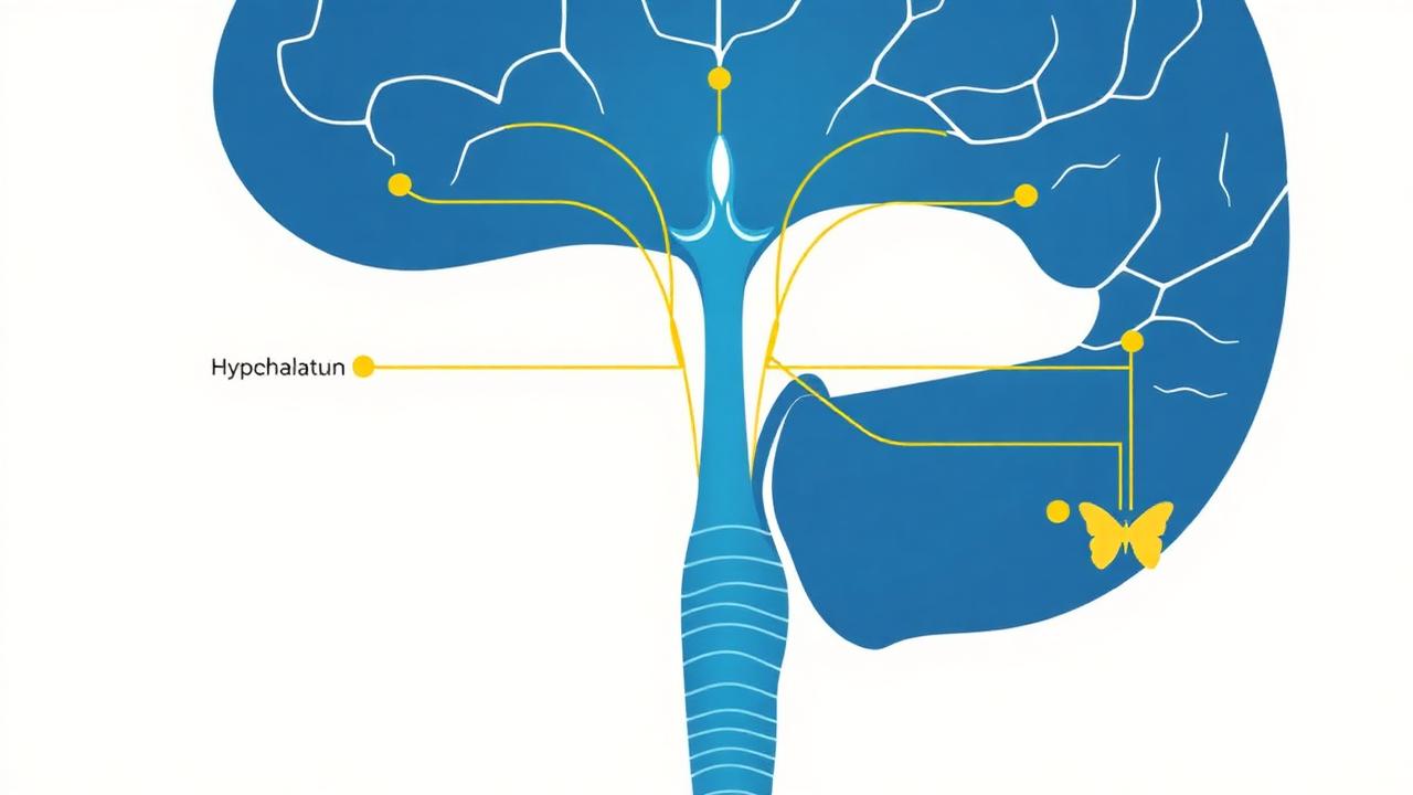 Diagram of the HPA hormone axis regulating cortisol