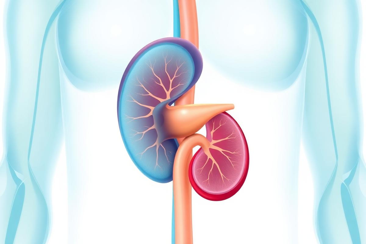 Kidney Cancer Kidney cancer care — renal anatomy medical illustration